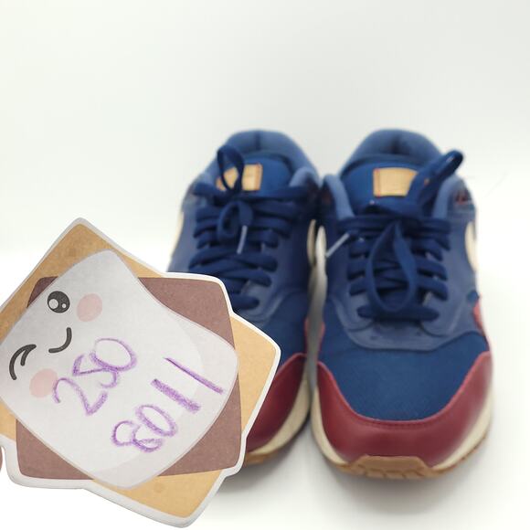 Nike Air Max 1 Navy Team Red Men's Size 8.5 - Picture 8 of 9